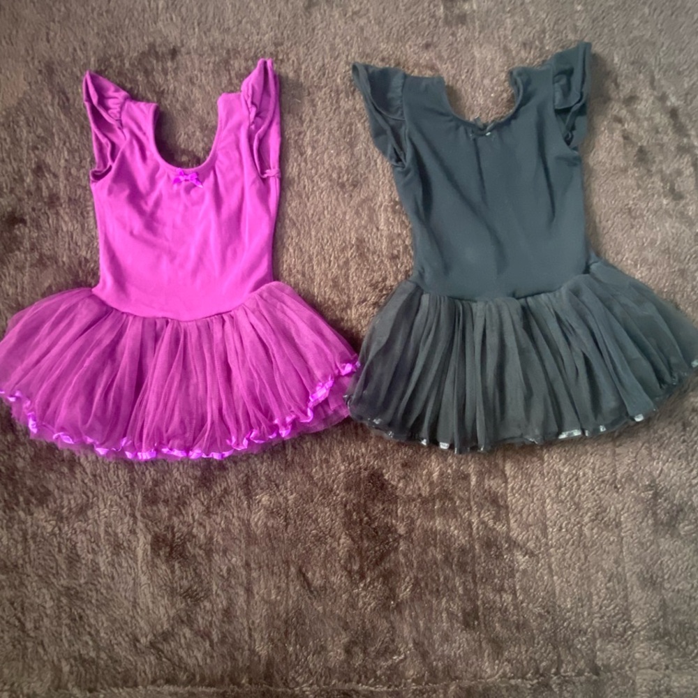 Purple and Black Dance / Ballet  Costumes with Tulle Skirts